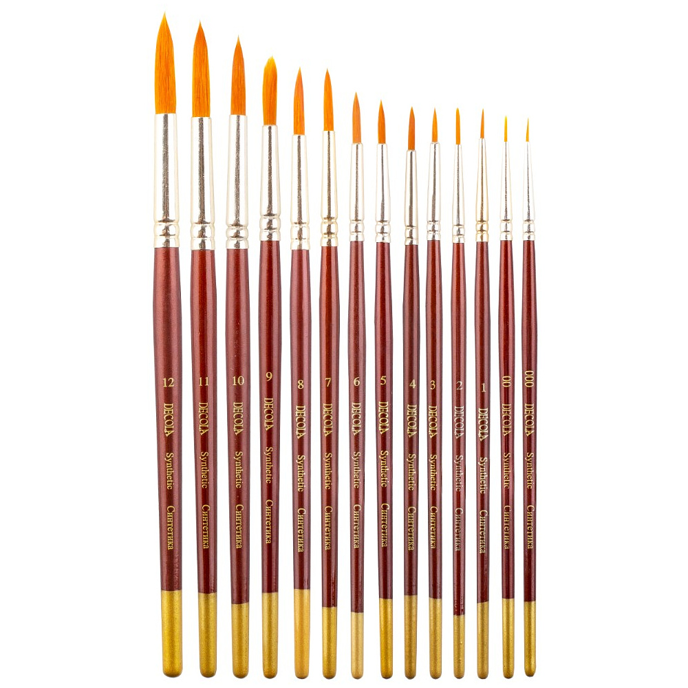 Кисть "Decola", синтетика, круглая, №11 - 3