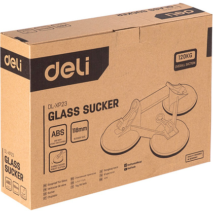 Стеклодомкрат Deli YS EDL-XP23, тройной, до 120 кг, желтый - 3