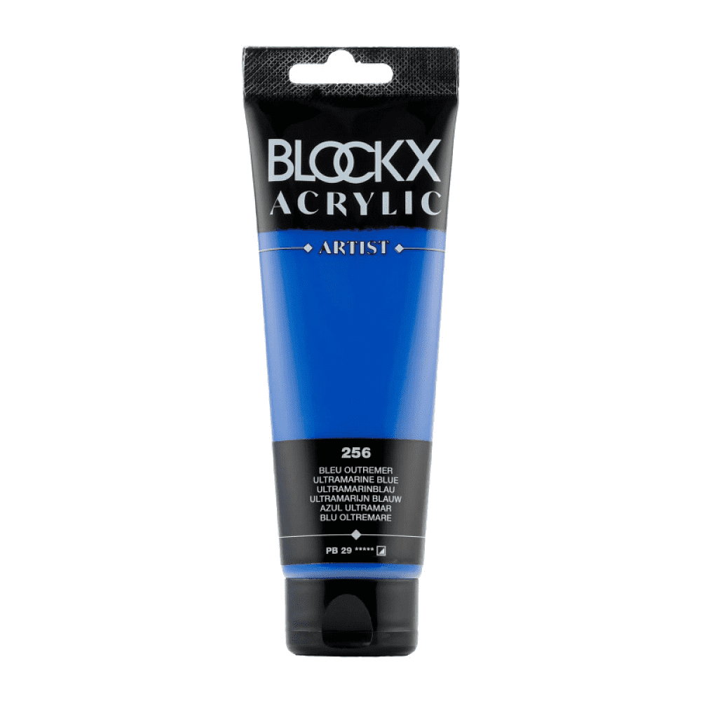 Краски акриловые "Blockx", 256 ультрамарин синий, 120 мл