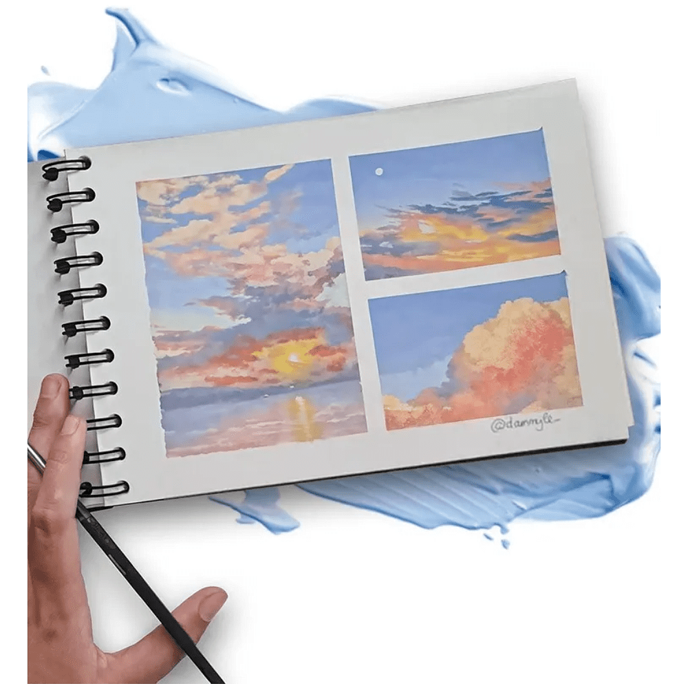 Краски гуашевые "Himi Jelly Cup. Pastel colors", 18 цветов, кювета, фиолетовый футляр - 3