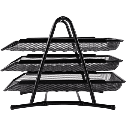 Модуль горизонтальный "Deli" на 3 лотка, черная сетка - 2