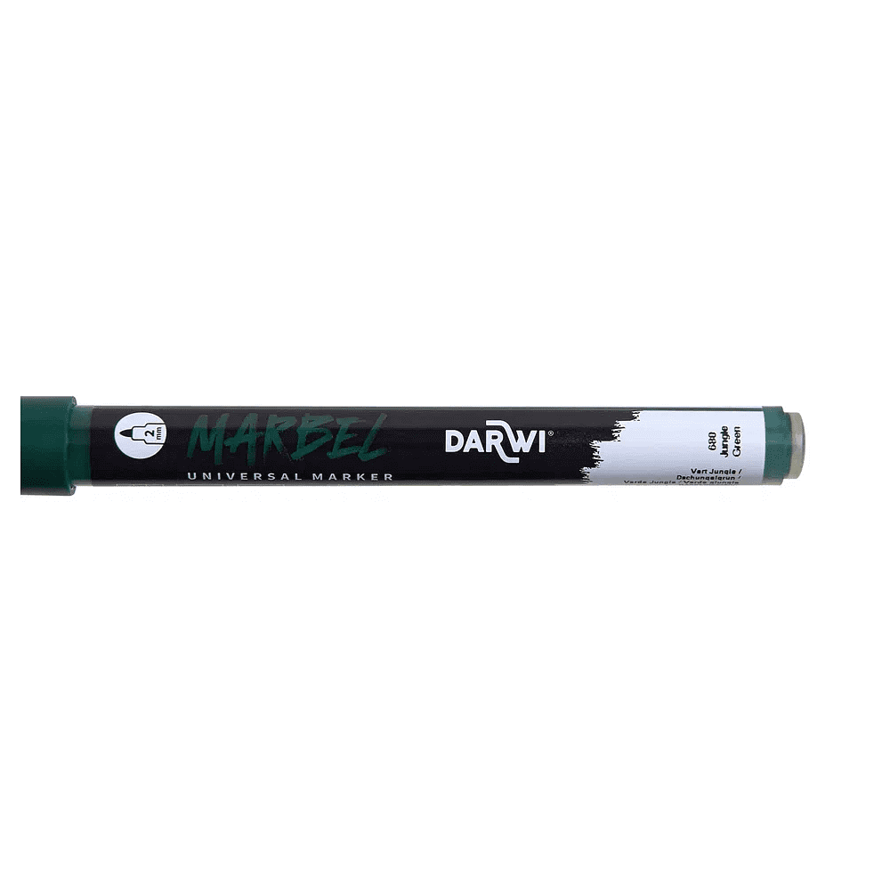 Маркер акриловый "Darwi.Marbel" 680, зеленые джунгли - 3