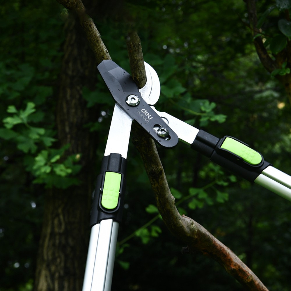 Секатор садовый "Deli", 630-870 мм, телескопический, черный, зеленый - 4