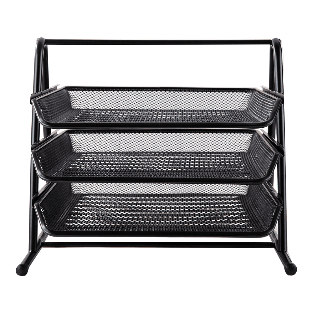 Модуль горизонтальный "Deli" на 3 лотка, черная сетка - 4