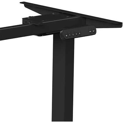Стол с электроприводом WellDesk Prime 1300x675х18 черный/дуб санта-фе винтаж (9191461+9178196) - 6