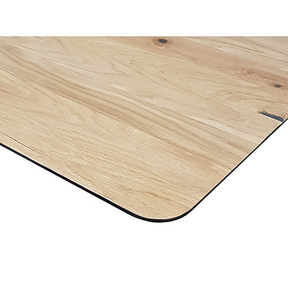 Столешница массив 1300х750х27, Дуб мореный, кромка косая - 2