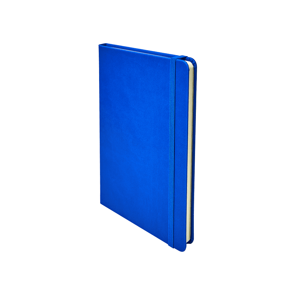 Блокнот "1818-16", А5, 96 листов, на резинке, синий