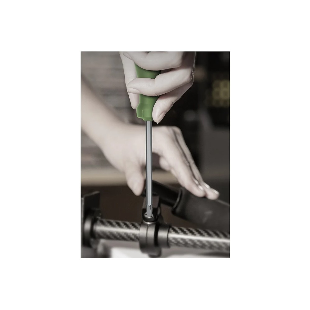 Отвертка "Deli Home" крестовая PH1*100 мм., зеленый - 4