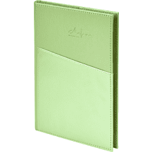 Блокнот "3223-10", А5, 80 листов, линейка, зеленый, -50%