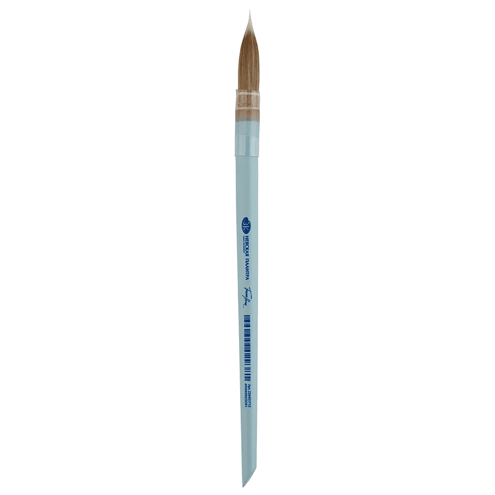 Кисть "Белые ночи", круглая, на короткой ручке, со скосом, №10 - 2