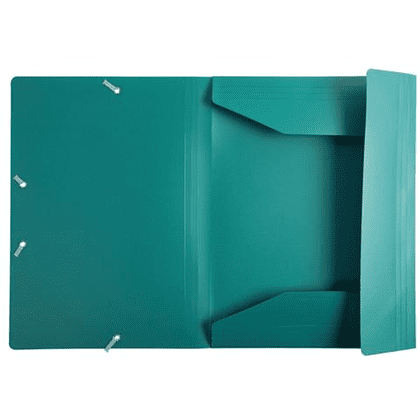 Папка на резинках "Exacompta", A4, 15 мм, полипропилен, зеленый - 3