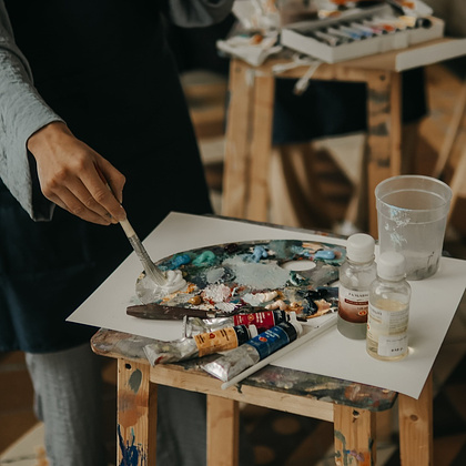 Краски акриловые Ладога, 335 розовая светлая, 100 мл., банка - 4