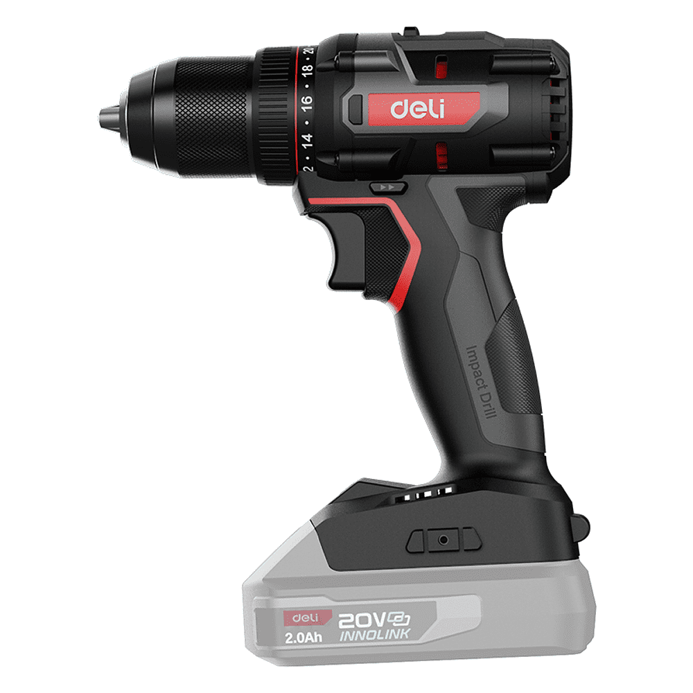 Аккумуляторная дрель-шуруповерт Deli RS EDE-DZ20-2, 20 В, 70 Нм, без АКБ и З/У, коробка - 4