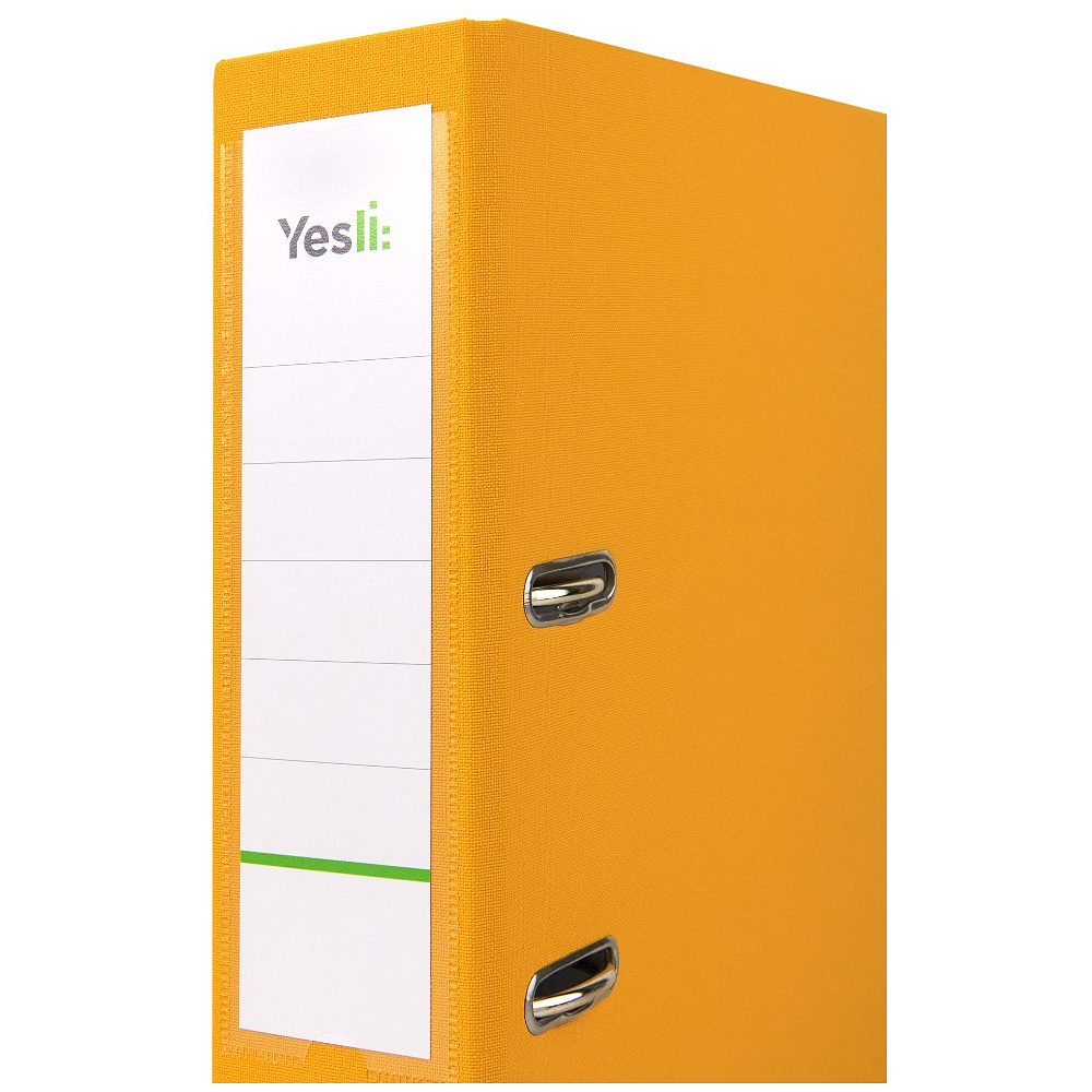 Папка-регистратор "Yesli:", А4, 75 мм, ПВХ Эко, желтый - 2