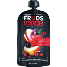 Пюре фруктовое "Smartfood smoothie fruds", вкус груша, яблоко, клубника