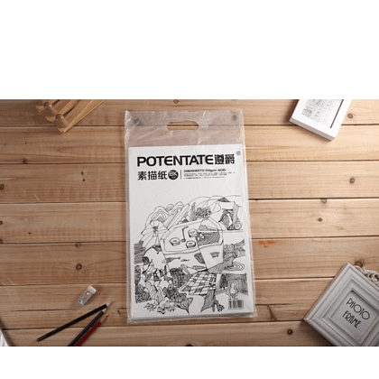 Бумага для рисования "Potentate", 180 г/м2, 78.7х109.2 см, натуральный белый - 2