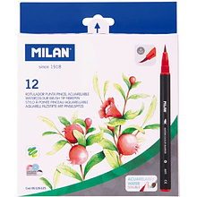 Фломастеры Milan, 12 шт
