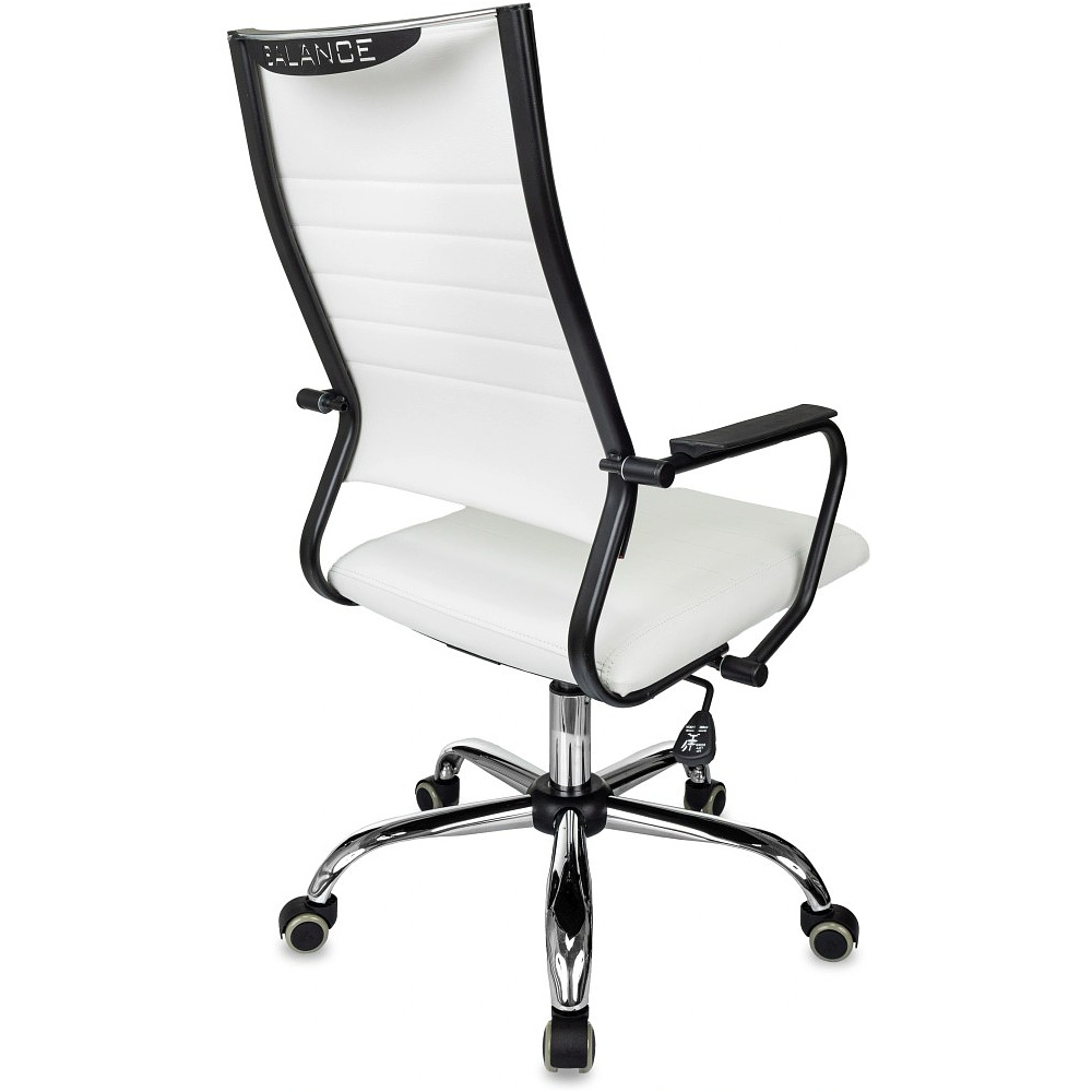 Кресло компьютерное Бюрократ CH BALANCE SL Line, экокожа, белый - 10