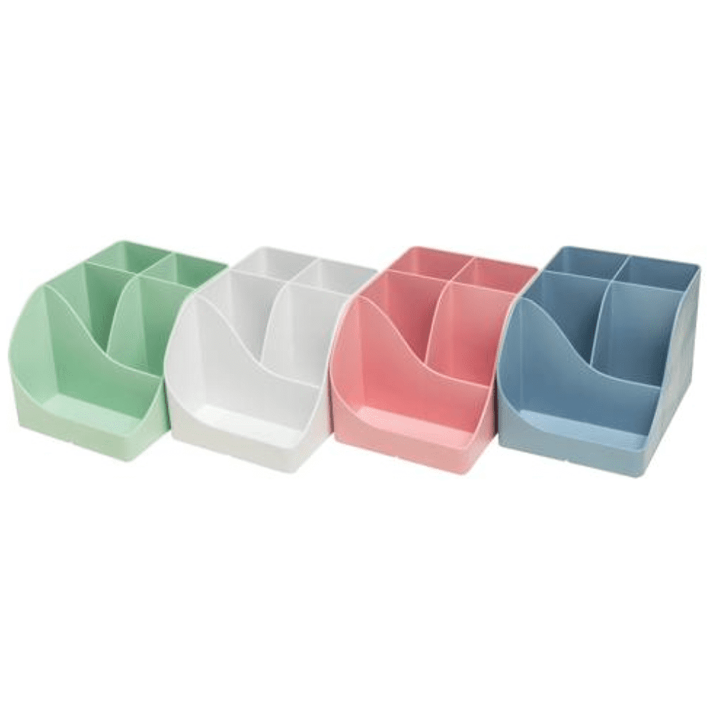 Подставка для ручек "Autentik", пластик, 5 делений, шалфейно-зеленый - 8