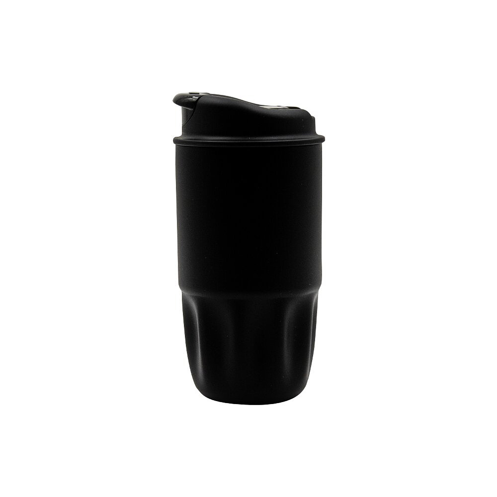 Стакан термический "Groove", металл, 450 мл, черный