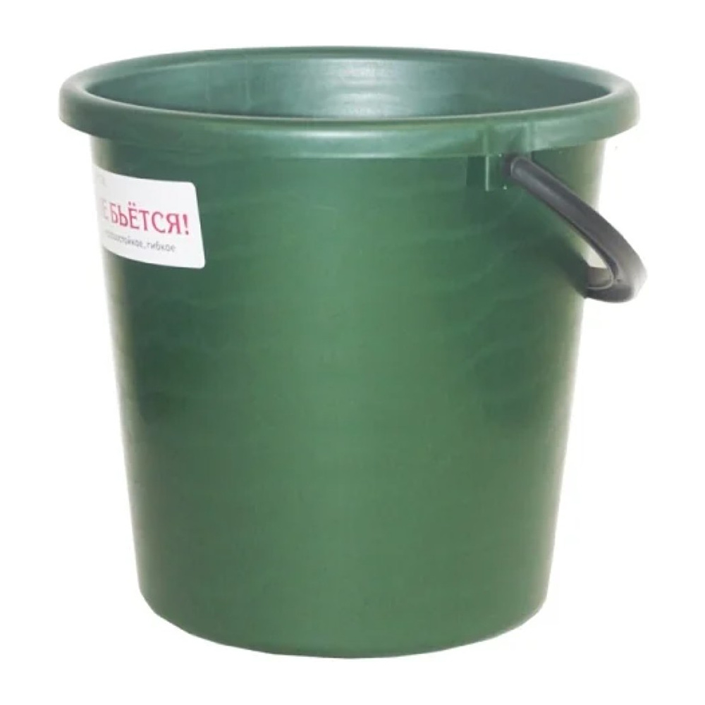 Ведро "ЗИМА" 10 л, зеленый