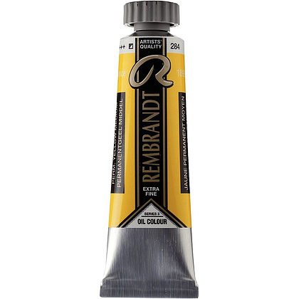 Краски масляные "Rembrandt", 284 желтый средний прочный, 15 мл, туба