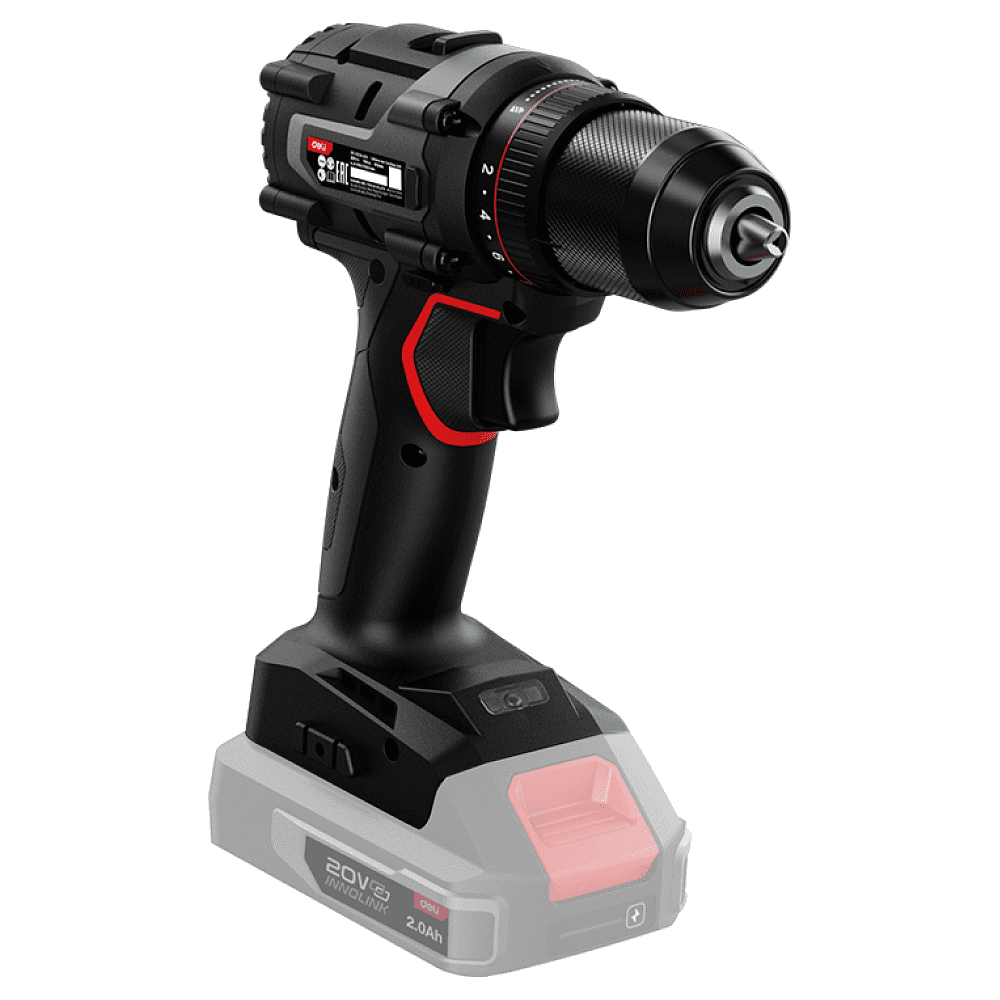 Аккумуляторная дрель-шуруповерт Deli RS EDE-DZ20-2, 20 В, 70 Нм, без АКБ и З/У, коробка - 6