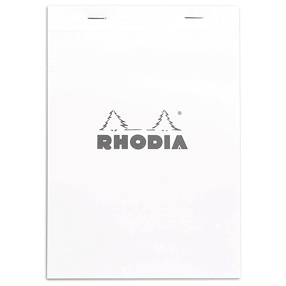 Блокнот "Rhodia", А5, 80 листов, линейка, белый