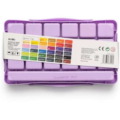 Гуашь "Himi", 36 цветов, 12 мл, футляр - 4