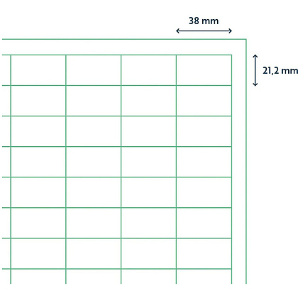 Самоклеящиеся этикетки универсальные "Rillprint new ", 38х21,2, белый - 2