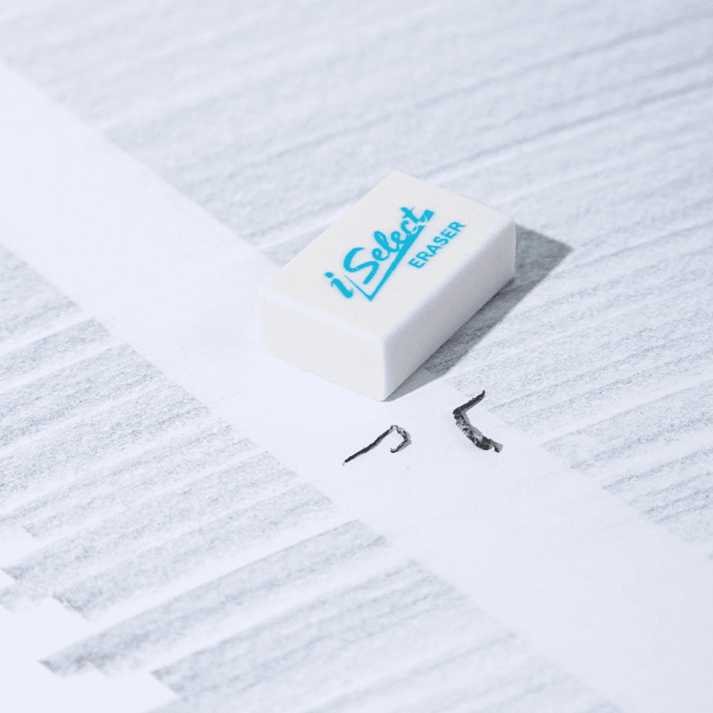 Ластик "iSelect", белый - 2