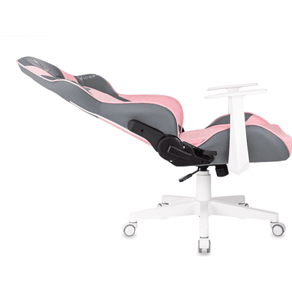 Кресло игровое Бюрократ Knight "Catzy", экокожа, пластик, серый, розовый - 11