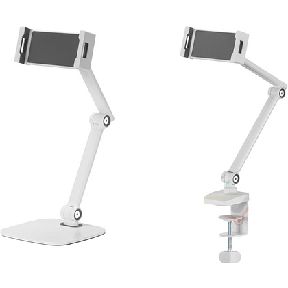 Крепление для планшета (смартфона) Tablet Clamp, белый матовый - 5