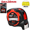Рулетка Deli RS EDL370528, 5 м х 28 мм, красный, черный - 2