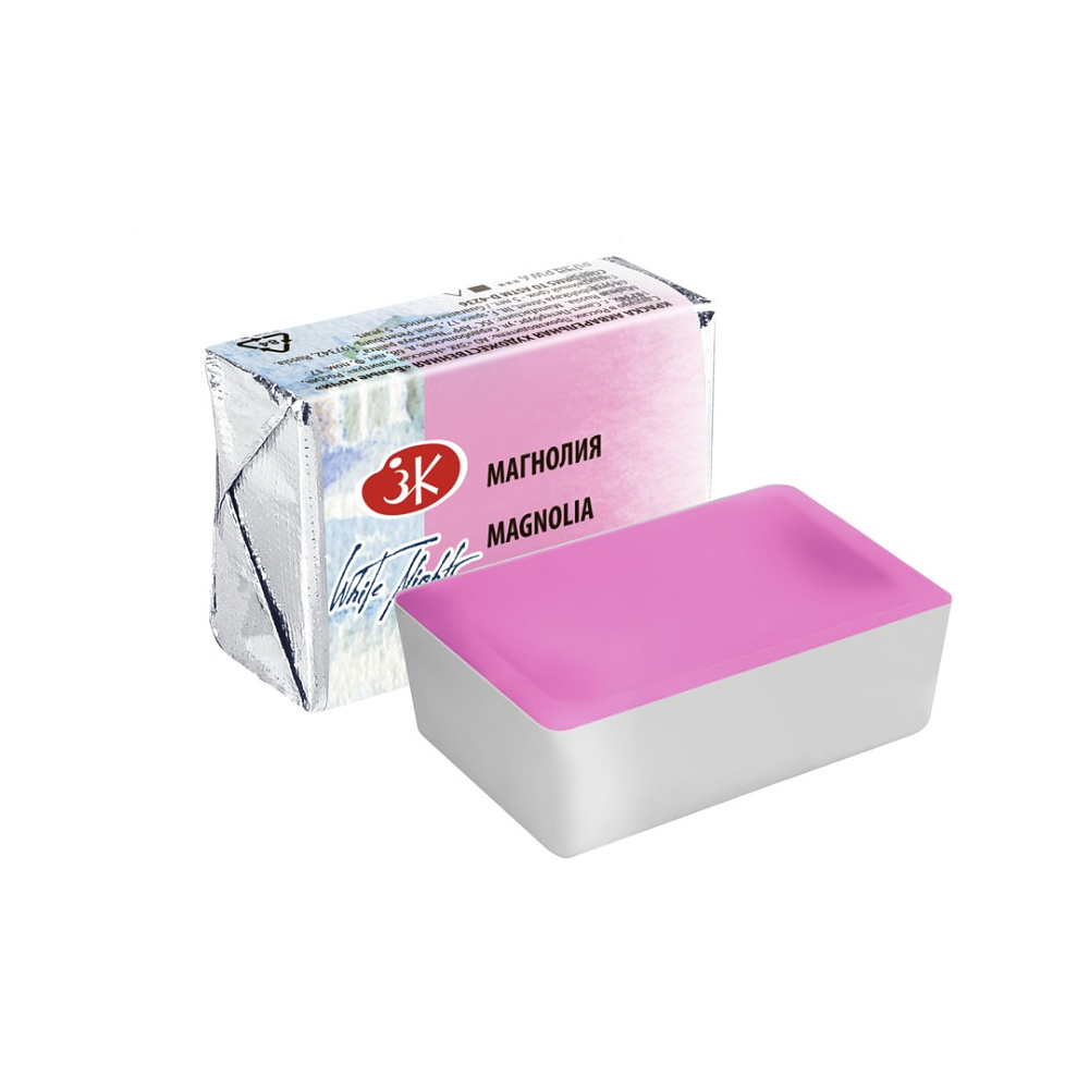 Краски акварельные "Белые ночи", 369 магнолия, кювета