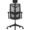 Кресло для руководителя "Nature II Slider", каркас черный, ткань, пластик, серый - 3
