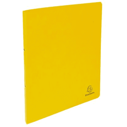 Папка на кольцах "Exacompta", картон, 20 мм, А4, желтый