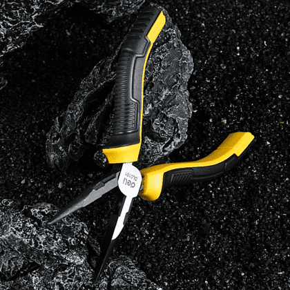 Длинногубцы Deli YS EDL0101, 160 мм, 2-х компонентные рукоятки - 4