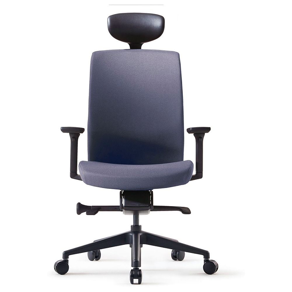 Кресло для руководителя BESTUHL "J2", ткань, пластик, серый  - 2