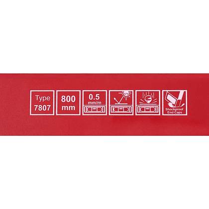 Уровень брусковый MGS 700807B, 800 мм, 2 глазка - 2