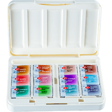 Краски акварельные "Белые ночи грануляция и натуральные земли", 12 цветов, кюветы