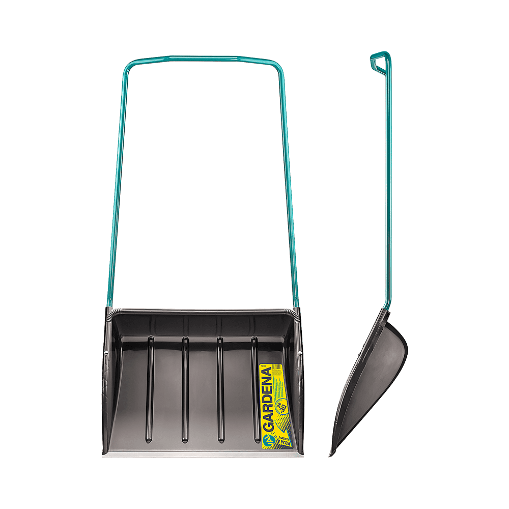 Скрепер для снега val Gardena Amigo, 730x560x1500, морозостойкий полипропилен, ребра жесткости, стальная рукоятка, графит