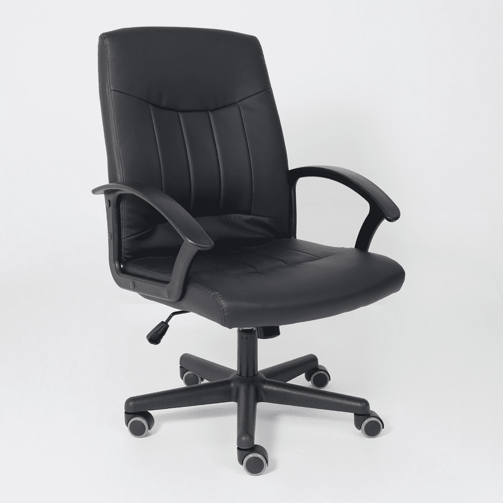 Компьютерное кресло "POLO", экокожа, пластик, черный - 3