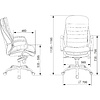 Кресло для руководителя Бюрократ T-9950 кожа, черный - 6