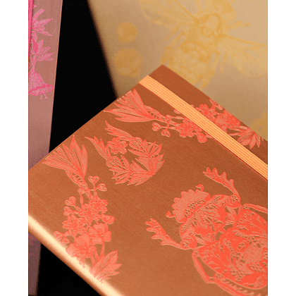 Блокнот "Lace beetle", А5, 96 листов, линейка, оранжевый - 4