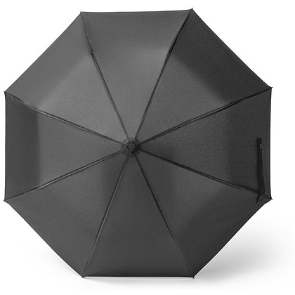 Зонт складной "Skylar" черный + сумка для покупок - 3