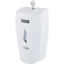 Диспенсер BXG-FD-1058, для мыла-пены 1 л, пластик, белый