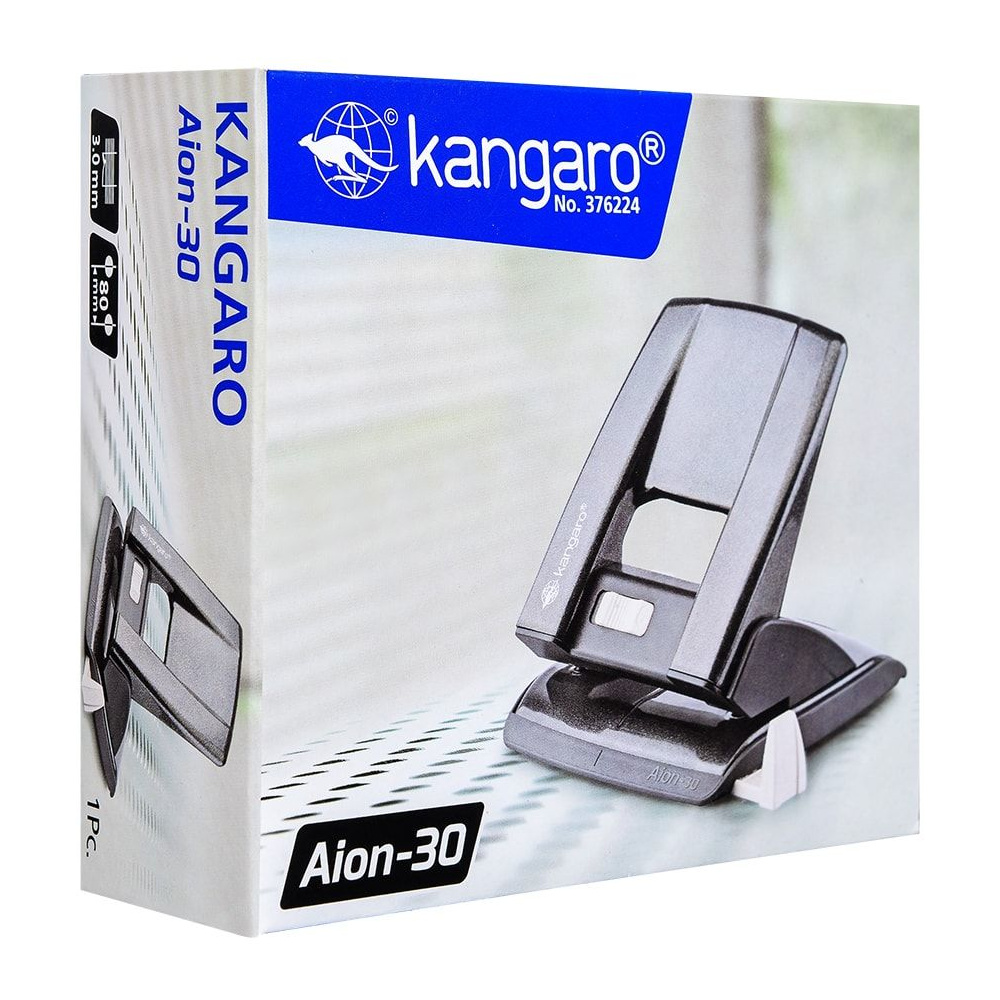 Дырокол Kangaro "Aion-30", 30 листов, бирюзовый - 3