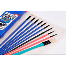 Набор кистей Himi "Miya Little Bird", микс, 10 шт, голубой