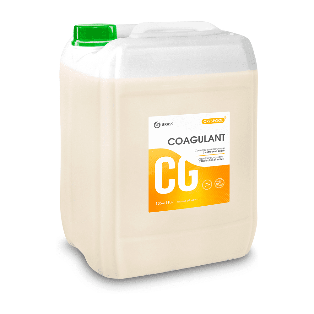 Средство для осветления воды "CRYSPOOL Coagulant", 23 кг, канистра